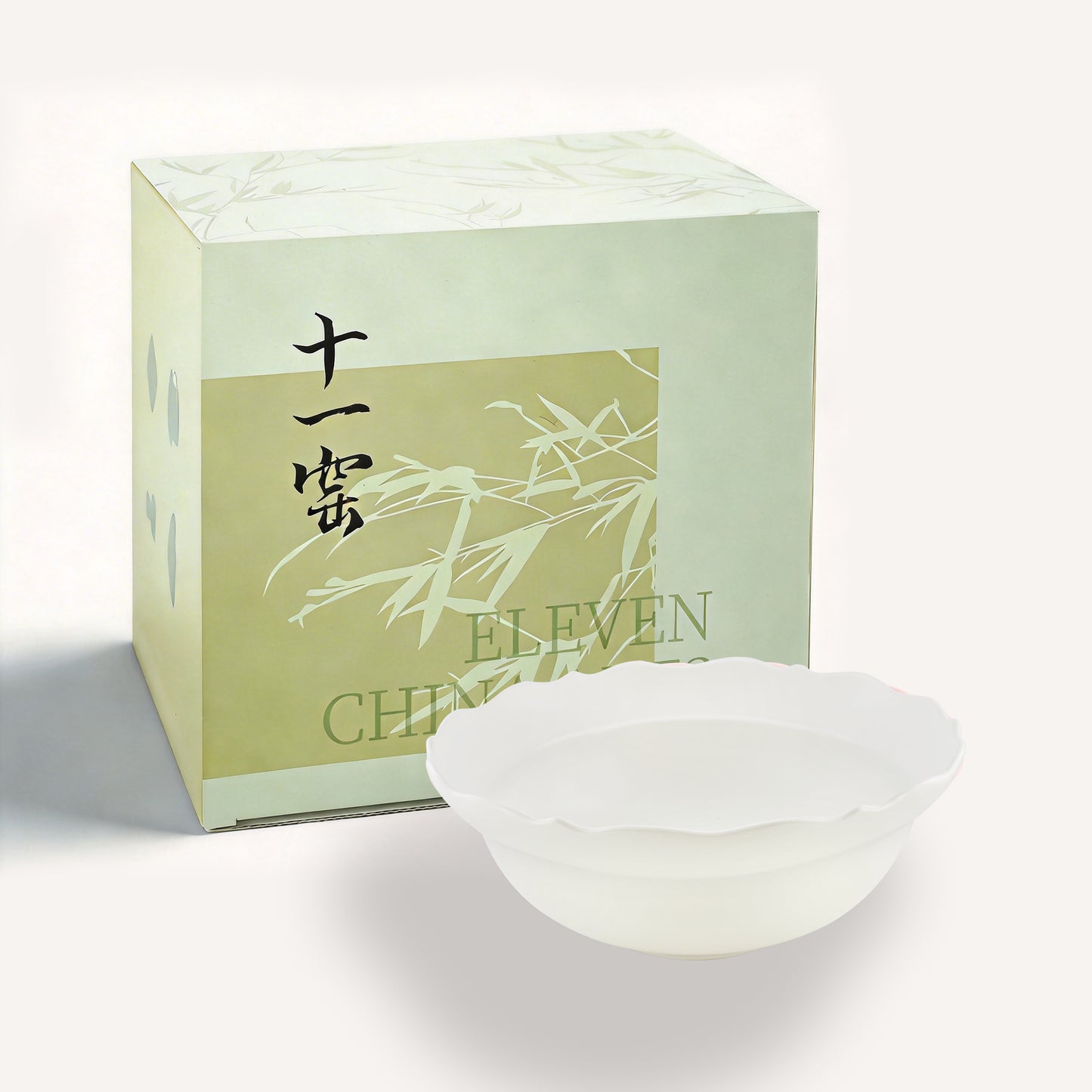Song-Style Petal-Rim White 18cm Large Bowl