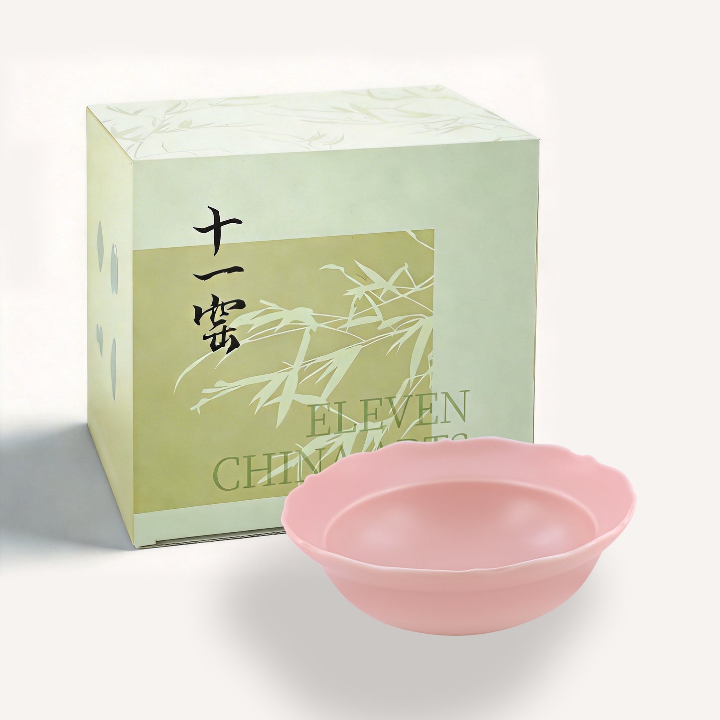 Song-Style Petal-Rim Matte Pink 15cm Small Bowl