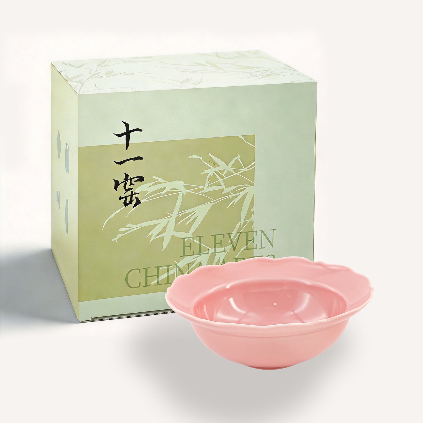 Song-Style Petal-Rim Bright Pink 15cm Small Bowl
