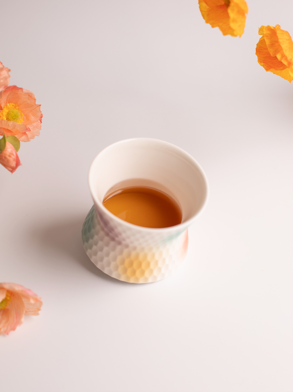 Peach Blossom Glaze Whisky Cup