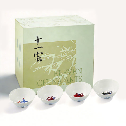 Eleven China Arts Chinese Tea Cup & Saucer