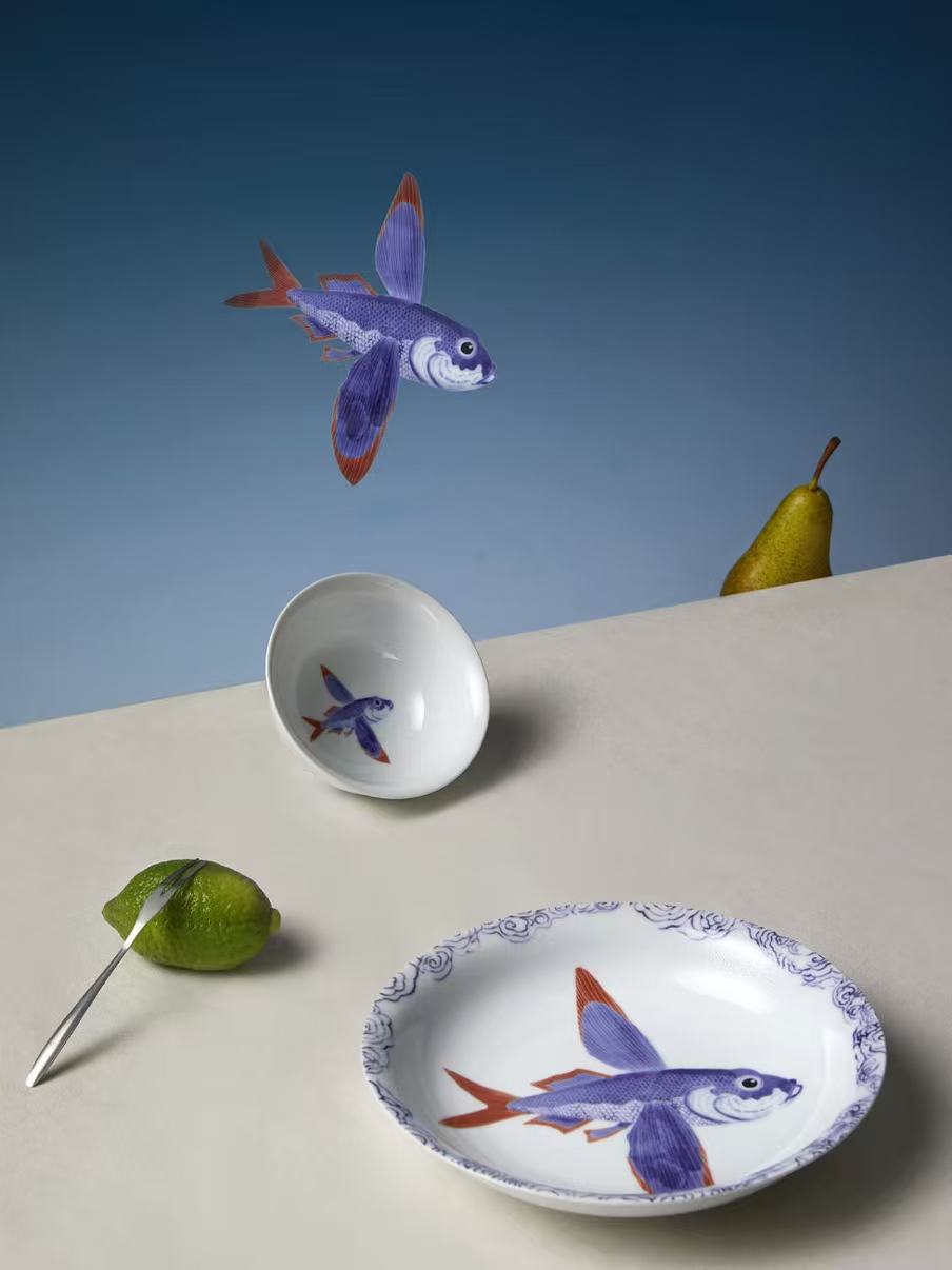 Eleven China Arts Chinese Sweet Plate Set of 4